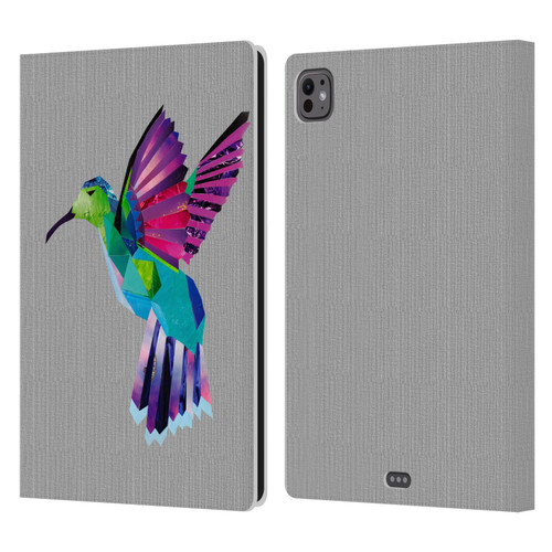 Artpoptart Animals Hummingbird Leather Book Wallet Case Cover For Apple iPad Pro 11 M4 2024