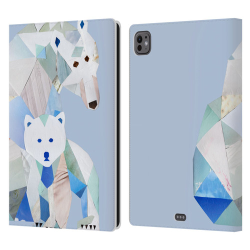 Artpoptart Animals Polar Bears Leather Book Wallet Case Cover For Apple iPad Pro 11 M4 2024
