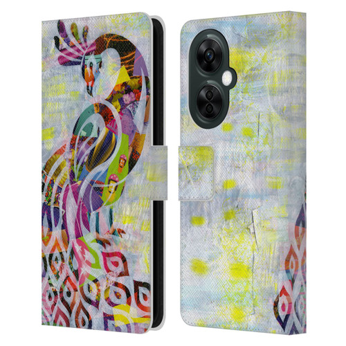 Artpoptart Animals Peacock Leather Book Wallet Case Cover For OnePlus Nord CE 3 Lite 5G