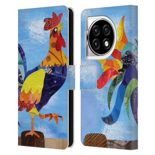 Artpoptart Animals Colorful Rooster Leather Book Wallet Case Cover For OPPO OnePlus Ace 3 5G