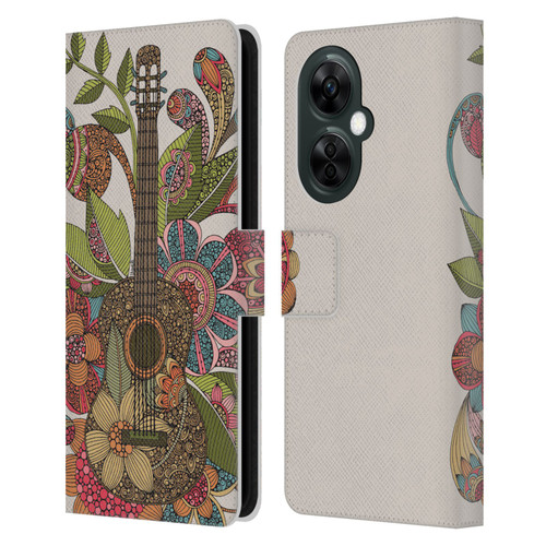 Valentina Bloom Ever Guitar Leather Book Wallet Case Cover For OnePlus Nord CE 3 Lite 5G