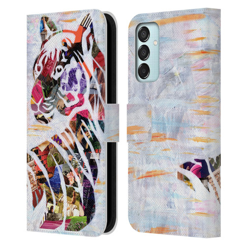 Artpoptart Animals Tiger Leather Book Wallet Case Cover For Samsung Galaxy M15/F15 5G