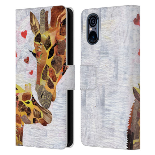 Artpoptart Animals Sweet Giraffes Leather Book Wallet Case Cover For Sony Xperia 5 V 5G
