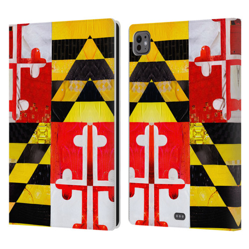 Artpoptart Flags Maryland Leather Book Wallet Case Cover For Apple iPad Pro 11 M4 2024