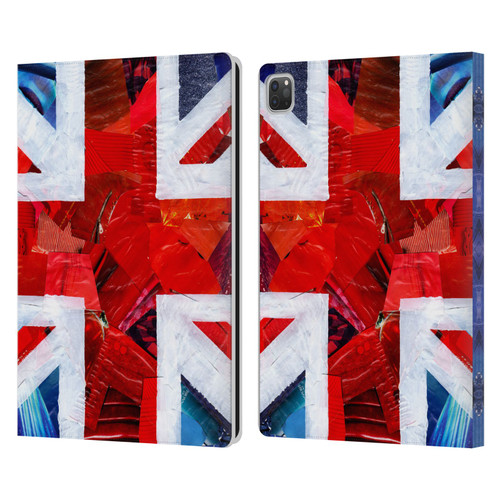 Artpoptart Flags Union Jack Leather Book Wallet Case Cover For Apple iPad Pro 13 M4 2024