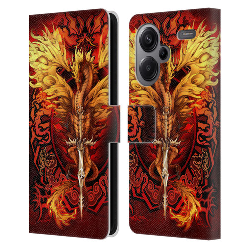 Ruth Thompson Dragons Flameblade Leather Book Wallet Case Cover For Xiaomi Redmi Note 13 Pro Plus 5G