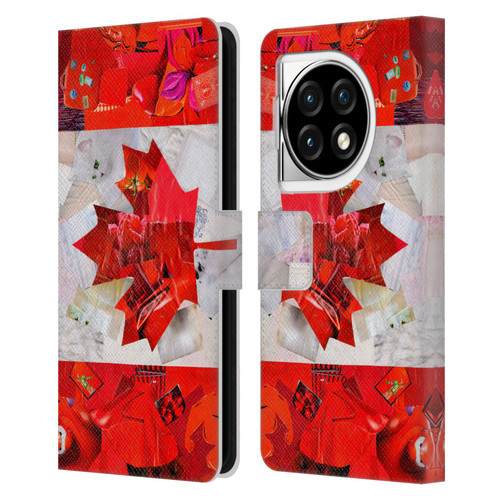 Artpoptart Flags Canada Leather Book Wallet Case Cover For OPPO OnePlus Ace 3 5G