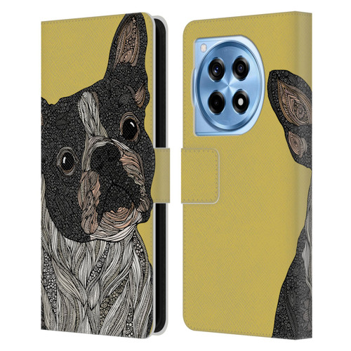 Valentina Dogs French Bulldog Leather Book Wallet Case Cover For OnePlus 12R