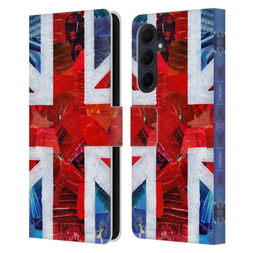 Artpoptart Flags Union Jack Leather Book Wallet Case Cover For Samsung Galaxy A35 5G
