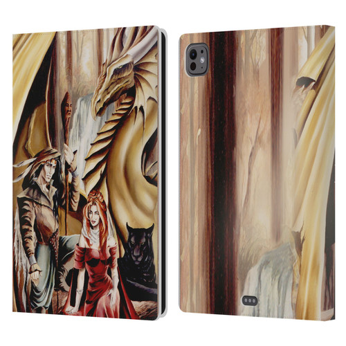 Ruth Thompson Dragons 2 Gathering Leather Book Wallet Case Cover For Apple iPad Pro 11 M4 2024