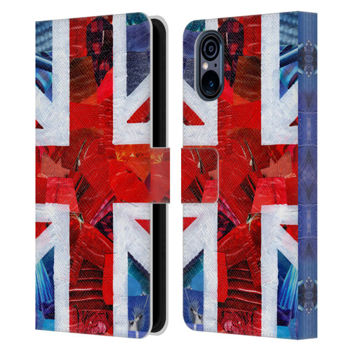 Artpoptart Flags Union Jack Leather Book Wallet Case Cover For Sony Xperia 5 V 5G