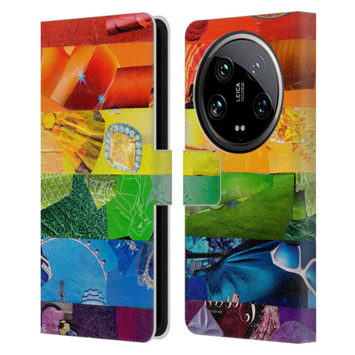 Artpoptart Flags LGBT Leather Book Wallet Case Cover For Xiaomi 14 Ultra