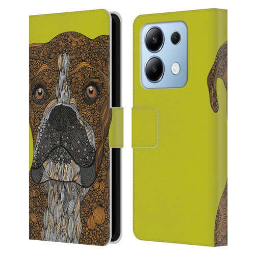 Valentina Dogs Boxer Leather Book Wallet Case Cover For Xiaomi Redmi Note 13/13 Pro 5G