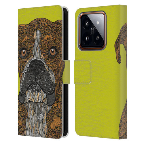Valentina Dogs Boxer Leather Book Wallet Case Cover For Xiaomi 14