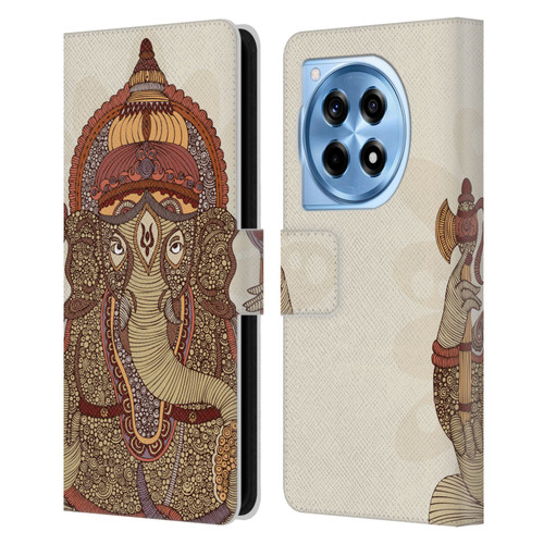 Valentina Symbols Illustration Ganesha Leather Book Wallet Case Cover For OnePlus 12R
