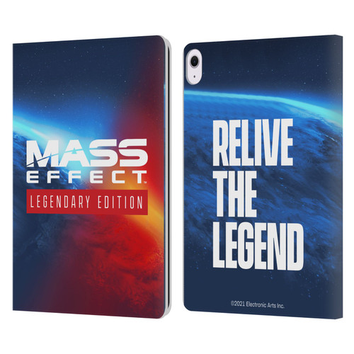 EA Bioware Mass Effect Legendary Graphics Logo Key Art Leather Book Wallet Case Cover For Apple iPad Air 13 2024