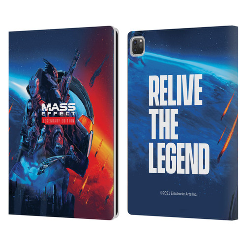 EA Bioware Mass Effect Legendary Graphics Key Art Leather Book Wallet Case Cover For Apple iPad Pro 13 M4 2024