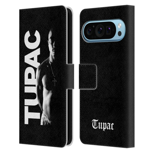 Tupac Shakur Key Art Black And White Leather Book Wallet Case Cover For Google Pixel 9 / Pixel 9 Pro