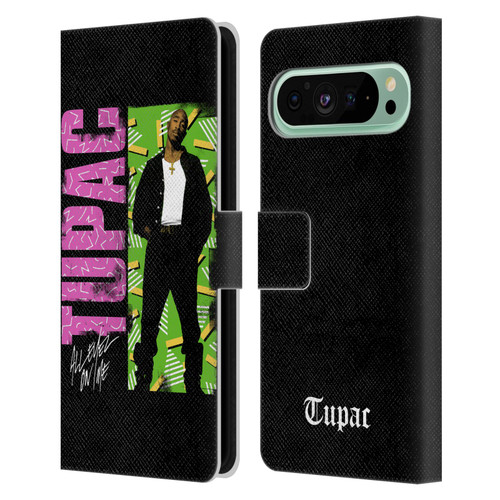 Tupac Shakur Key Art Distressed Look Leather Book Wallet Case Cover For Google Pixel 9 Pro XL