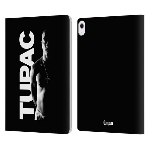 Tupac Shakur Key Art Black And White Leather Book Wallet Case Cover For Apple iPad Air 13 2024