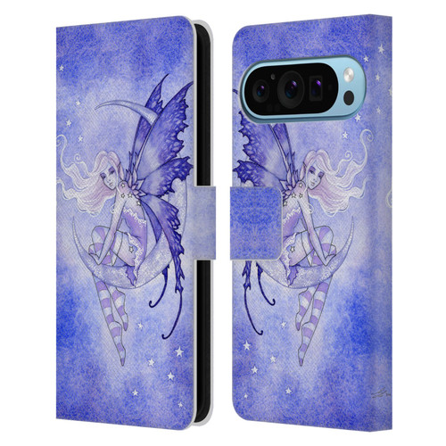 Amy Brown Elemental Fairies Moon Fairy Leather Book Wallet Case Cover For Google Pixel 9 / Pixel 9 Pro