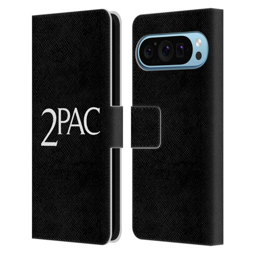 Tupac Shakur Logos Serif Leather Book Wallet Case Cover For Google Pixel 9 / Pixel 9 Pro
