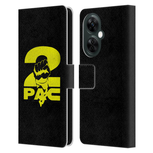 Tupac Shakur Logos Yellow Fist Leather Book Wallet Case Cover For OnePlus Nord CE 3 Lite 5G