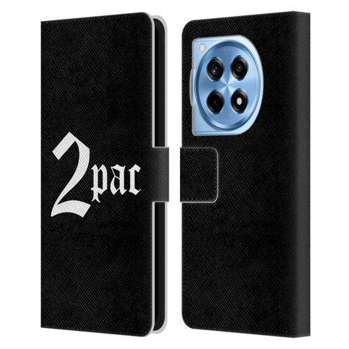 Tupac Shakur Logos Old English Leather Book Wallet Case Cover For OnePlus 12R