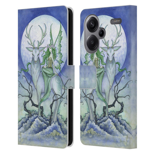 Amy Brown Elemental Fairies Midnight Fairy Leather Book Wallet Case Cover For Xiaomi Redmi Note 13 Pro Plus 5G