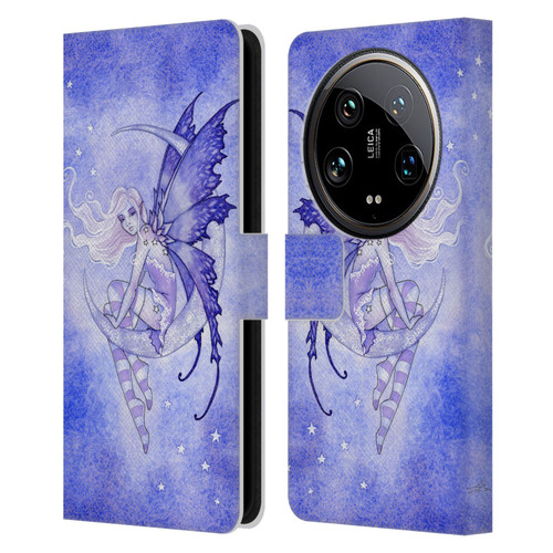 Amy Brown Elemental Fairies Moon Fairy Leather Book Wallet Case Cover For Xiaomi 14 Ultra