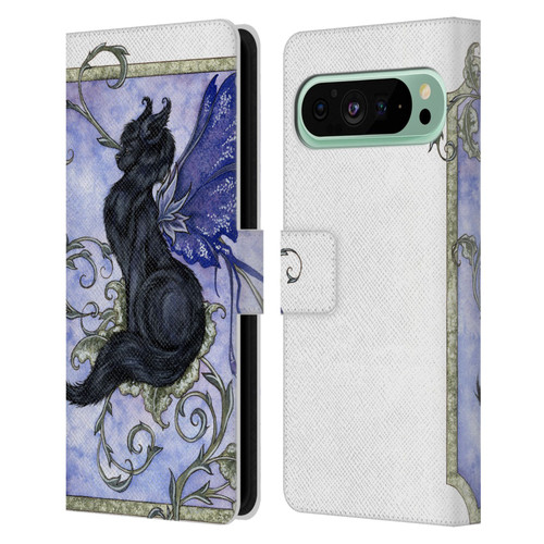 Amy Brown Folklore Fairy Cat Leather Book Wallet Case Cover For Google Pixel 9 Pro XL