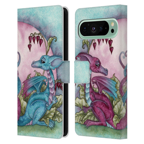 Amy Brown Folklore Love Dragons Leather Book Wallet Case Cover For Google Pixel 9 Pro XL