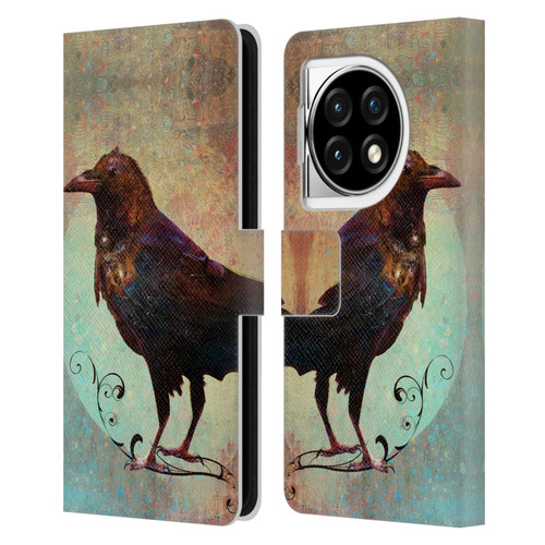 Jena DellaGrottaglia Animals Crow Leather Book Wallet Case Cover For OPPO OnePlus Ace 3 5G