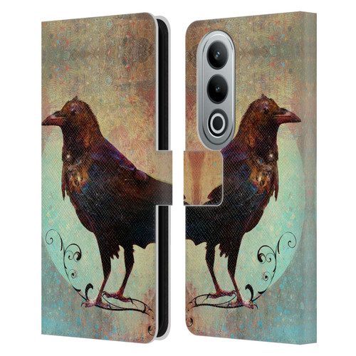 Jena DellaGrottaglia Animals Crow Leather Book Wallet Case Cover For OPPO OnePlus Ace 3V 5G