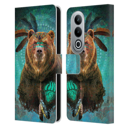 Jena DellaGrottaglia Animals Bear Leather Book Wallet Case Cover For OPPO OnePlus Ace 3V 5G