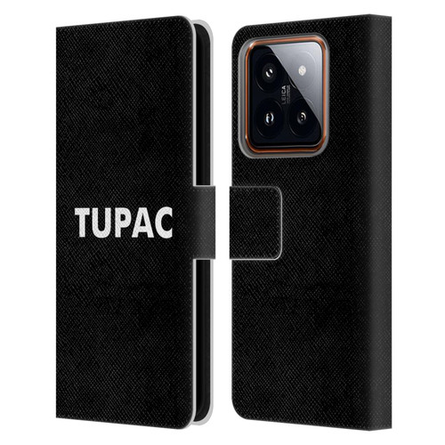 Tupac Shakur Logos Sans Serif Leather Book Wallet Case Cover For Xiaomi 14