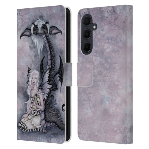 Amy Brown Folklore Evie And The Nightmare Leather Book Wallet Case Cover For Samsung Galaxy A35 5G