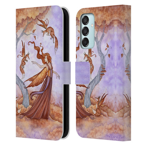 Amy Brown Lovely Fairies Autumn Companion Leather Book Wallet Case Cover For Samsung Galaxy M15/F15 5G