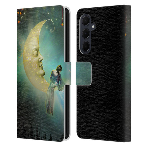 Jena DellaGrottaglia Assorted Star Leather Book Wallet Case Cover For Samsung Galaxy A35 5G
