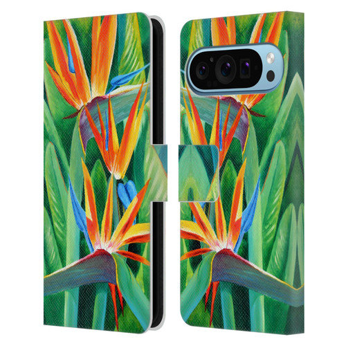 Graeme Stevenson Assorted Designs Birds Of Paradise Leather Book Wallet Case Cover For Google Pixel 9 / Pixel 9 Pro