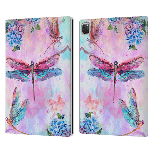 Jena DellaGrottaglia Insects Dragonflies Leather Book Wallet Case Cover For Apple iPad Pro 13 M4 2024