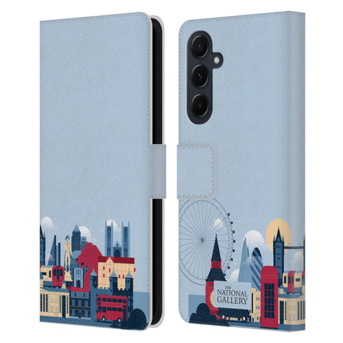 The National Gallery Art London Skyline Leather Book Wallet Case Cover For Samsung Galaxy A55 5G