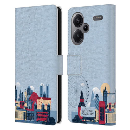 The National Gallery Art London Skyline Leather Book Wallet Case Cover For Xiaomi Redmi Note 13 Pro Plus 5G