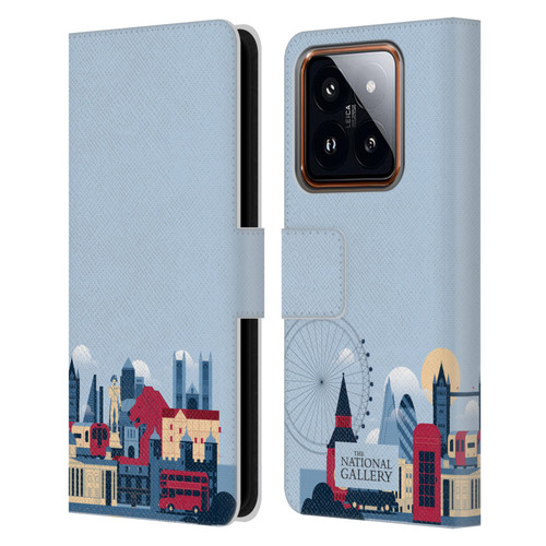 The National Gallery Art London Skyline Leather Book Wallet Case Cover For Xiaomi 14