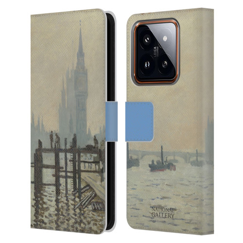 The National Gallery Art Monet Thames Leather Book Wallet Case Cover For Xiaomi 14