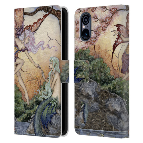 Amy Brown Pixies The Introduction Leather Book Wallet Case Cover For Sony Xperia 5 V 5G