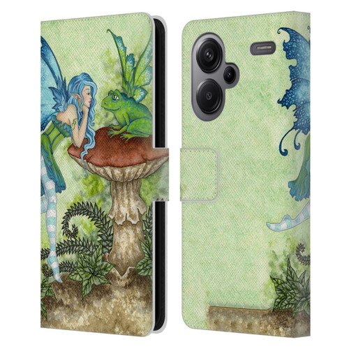 Amy Brown Pixies Frog Gossip Leather Book Wallet Case Cover For Xiaomi Redmi Note 13 Pro Plus 5G