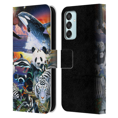 Graeme Stevenson Assorted Designs Animals Leather Book Wallet Case Cover For Samsung Galaxy M15/F15 5G