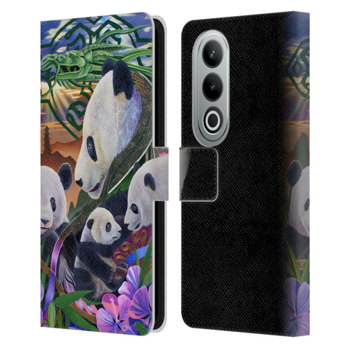 Graeme Stevenson Wildlife Pandas Leather Book Wallet Case Cover For OPPO OnePlus Ace 3V 5G