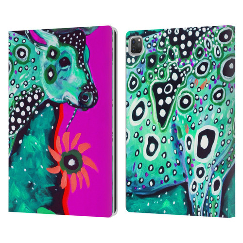 Mad Dog Art Gallery Animals Cosmic Cow Leather Book Wallet Case Cover For Apple iPad Pro 13 M4 2024